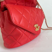 Chanel 2019 Quilted Leather Flap Belt Bag ( Runway Collection)