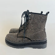 Caravela Ta-Da Studded Detail Combat Block Heel Boots, 37