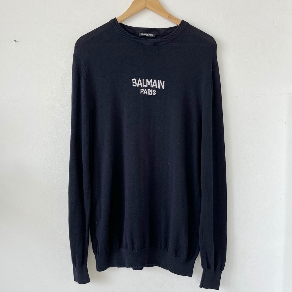 Blue top balmain jumper