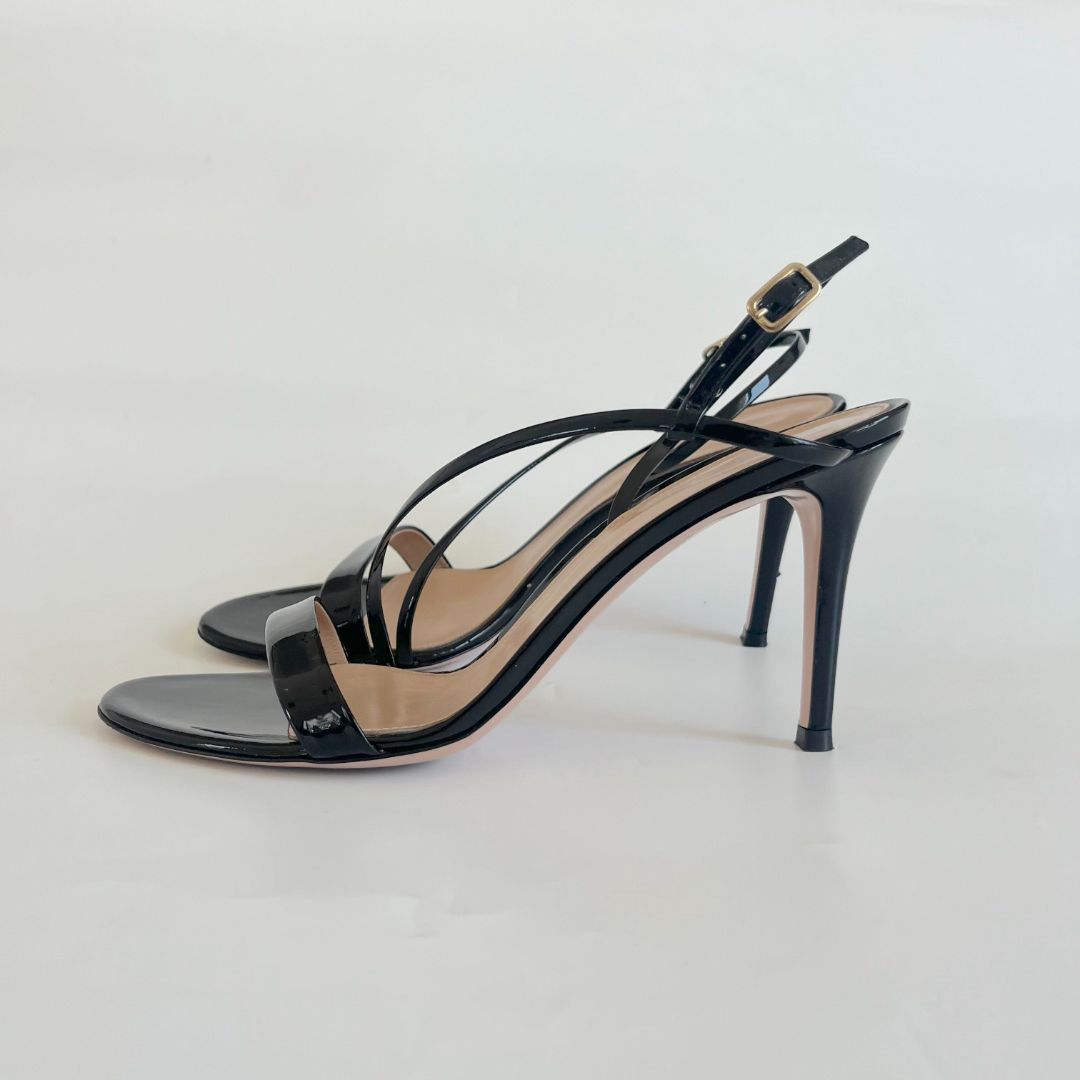 Shop Gianvito Rossi Metallic Leather Ankle-Strap Stiletto Sandals | Saks  Fifth Avenue
