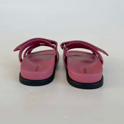 Hermès Suede Framboise Pink Chypre Sandals, 38