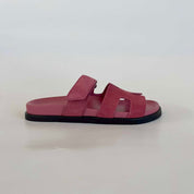 Hermès Suede Framboise Pink Chypre Sandals, 38