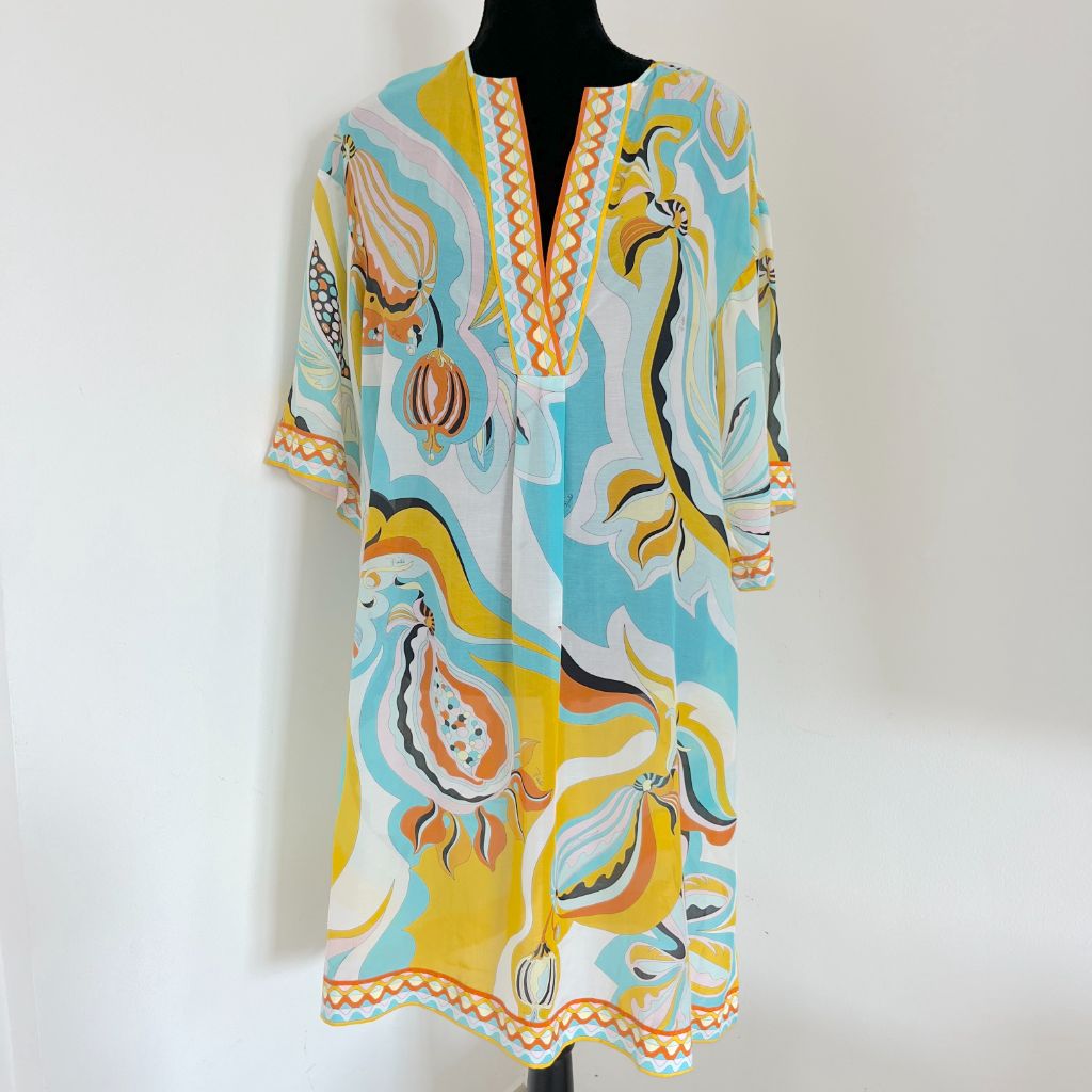 Emilio Pucci Printed Sheer Dress