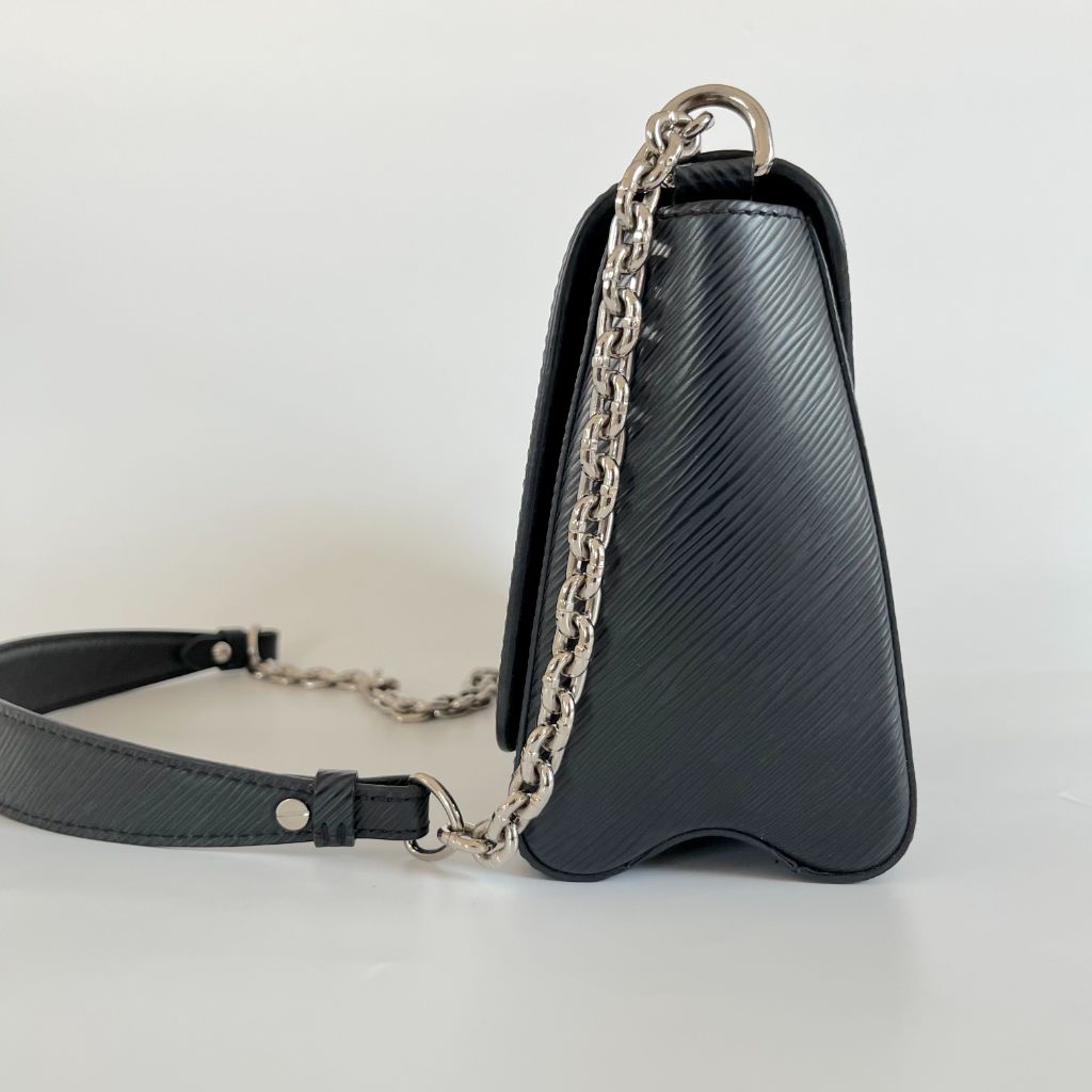 Louis Vuitton LV Twist MM Epi bag Black Leather ref.785403 - Joli Closet