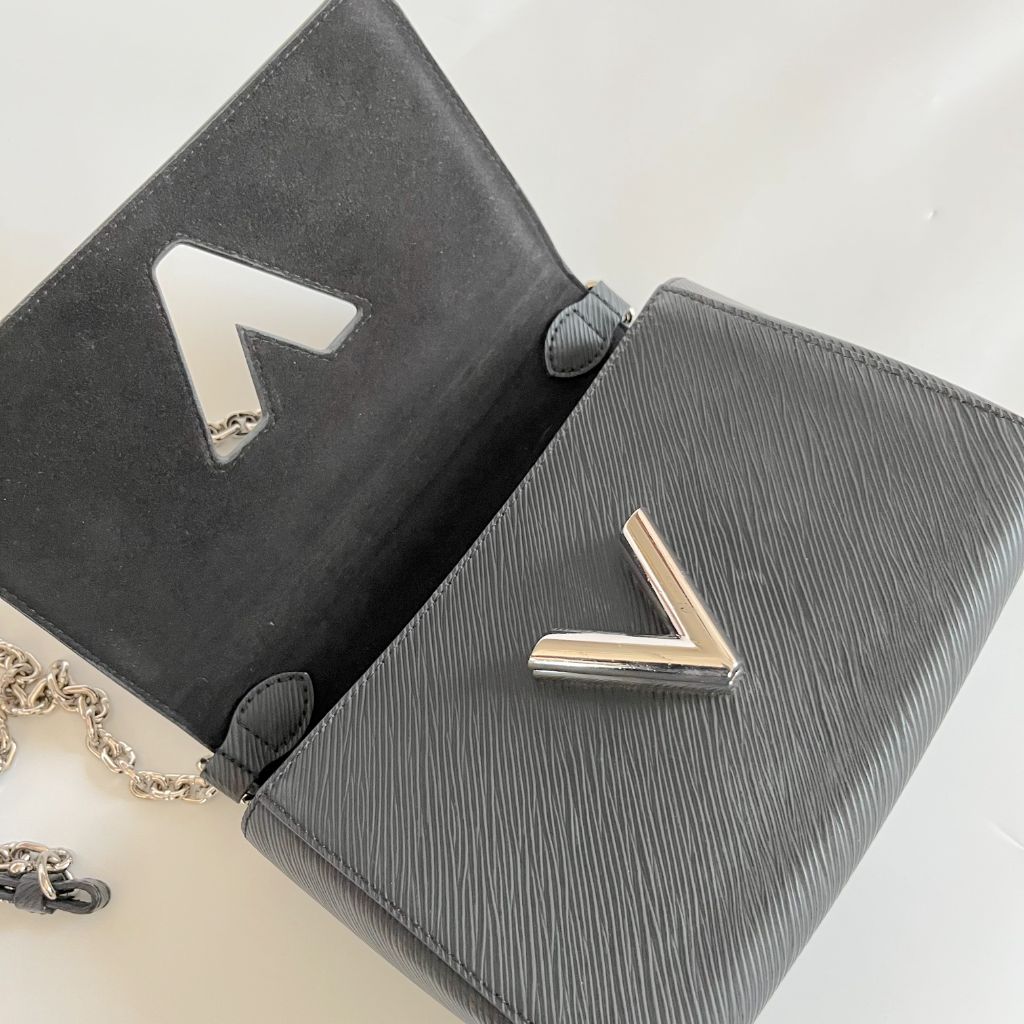 Louis Vuitton Twist Chain Wallet Epi Noir Black in Leather with Silver-tone  - US