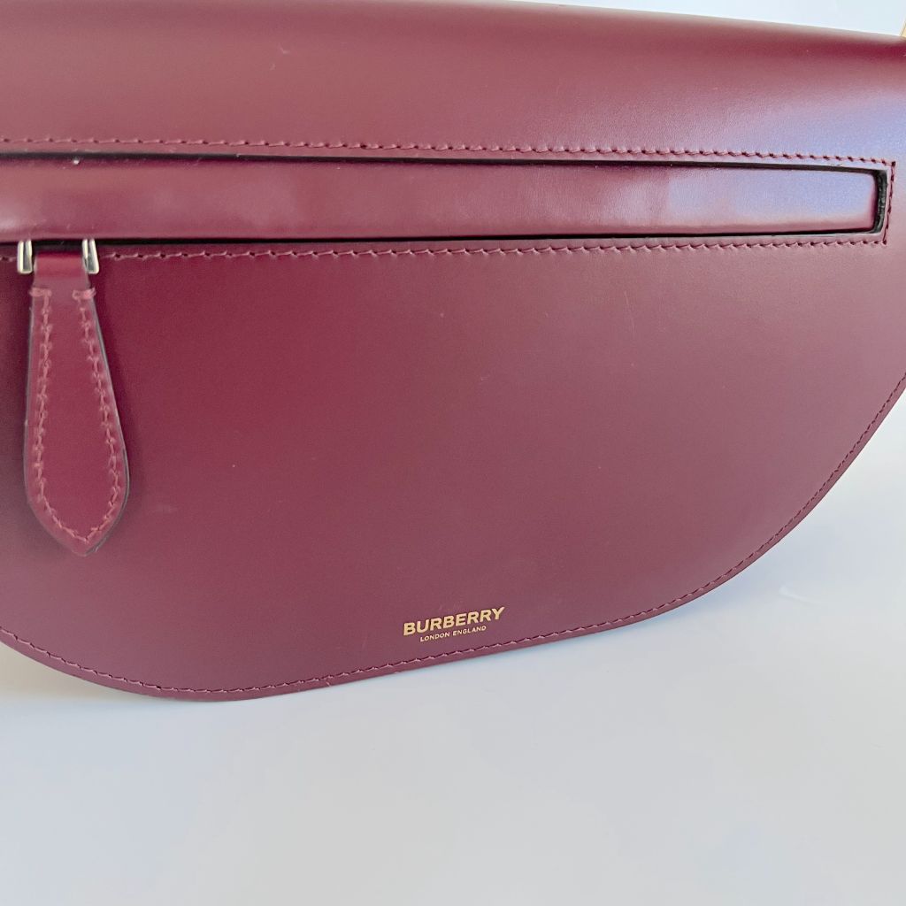 Burberry Leather Small Olympia Bag