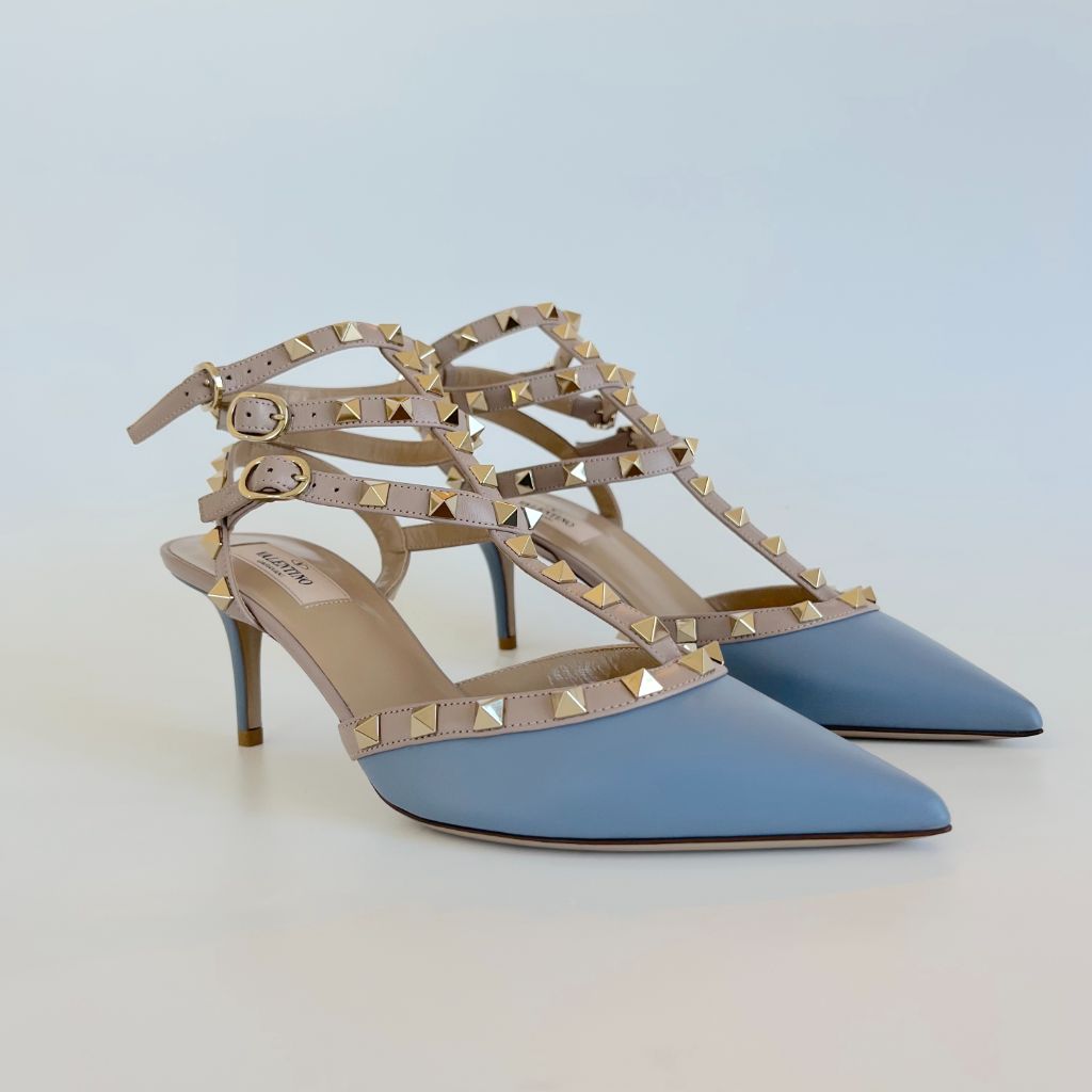 Valentino Light Blue Pumps with Three Side 39 - BOPF | Business of Preloved Fashion