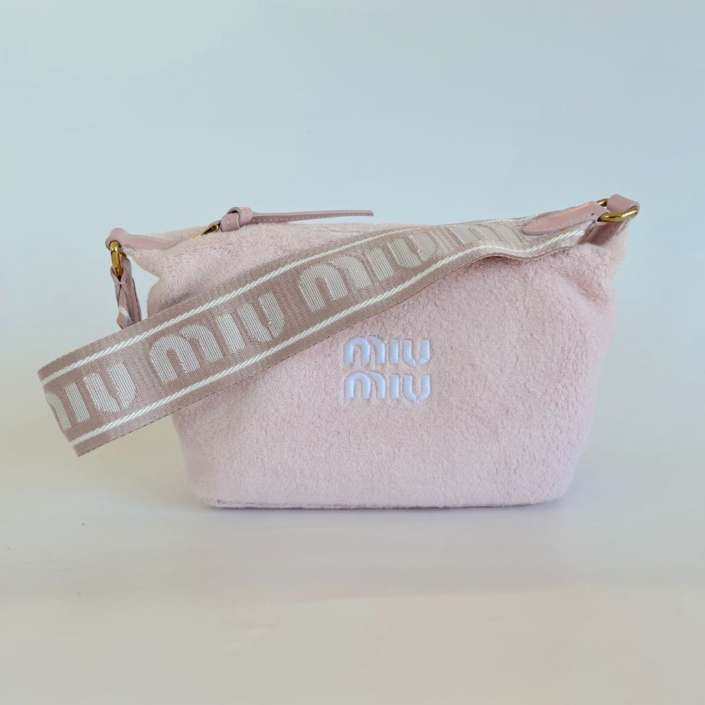 Miu Miu Terry Cloth Pink Bag