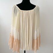 Chloe Pleated Oversized Tassel Top