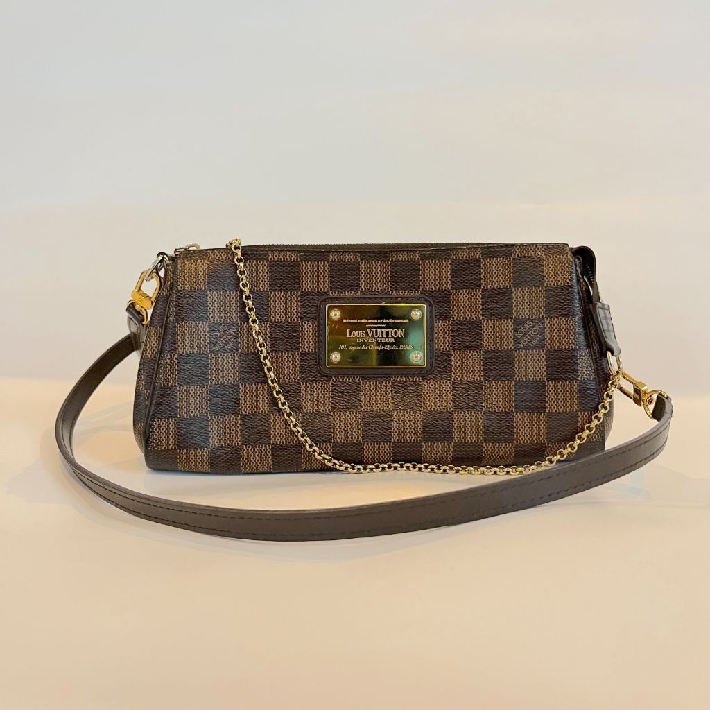 Louis Vuitton Damier Eva Brown Crossbody Bag