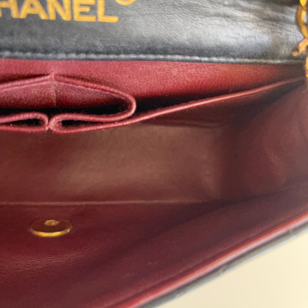 Chanel Mademoiselle black leather quilted shoulder bag
