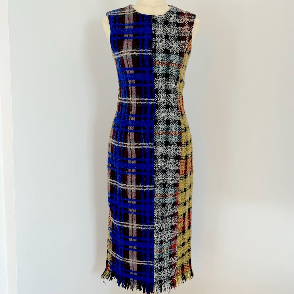 Acne Studios multicolor knitted wool sleeveless dress