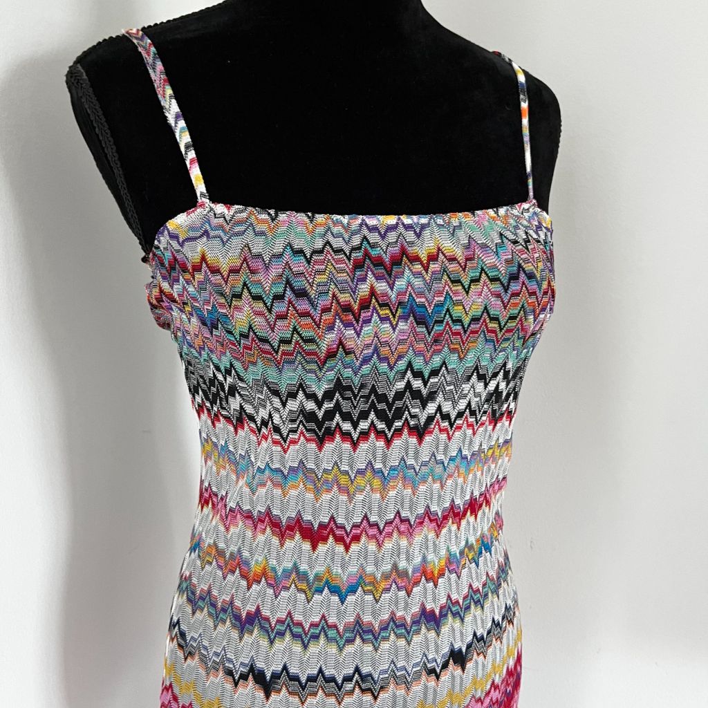 Missoni Mare multicolor knit scrappy cover up dress
