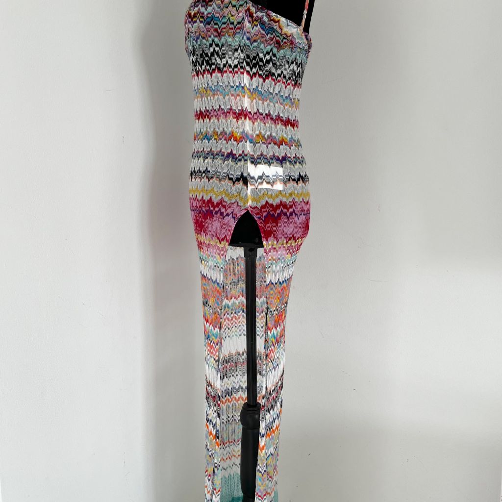 Missoni Mare multicolor knit scrappy cover up dress