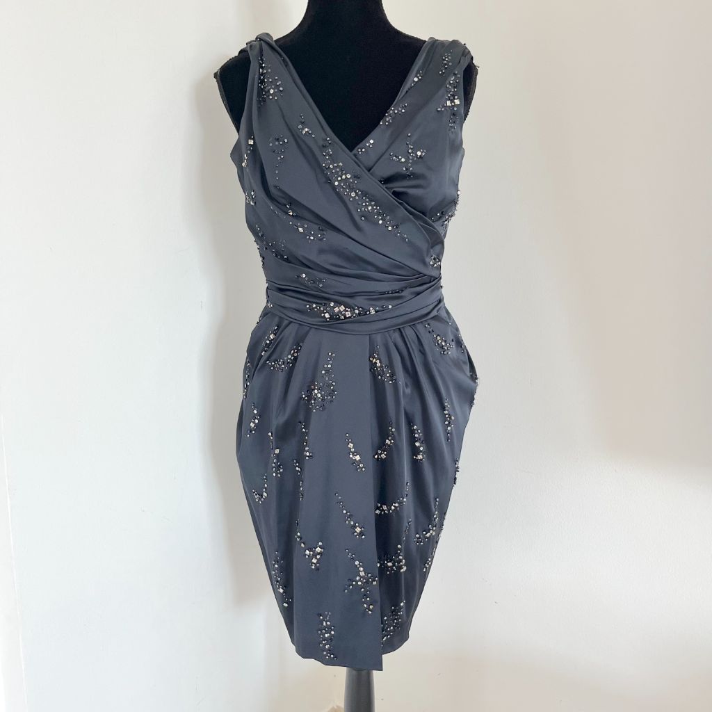 Zuhair Murad Black Dress with Bead Embellishments