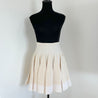 Alaia Beige and White Knitted Mini Skirt - BOPF | Business of Preloved Fashion