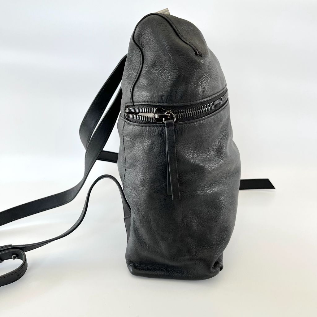 Alexander McQueen Black Leather Backpack - BOPF | Business of Preloved Fashion