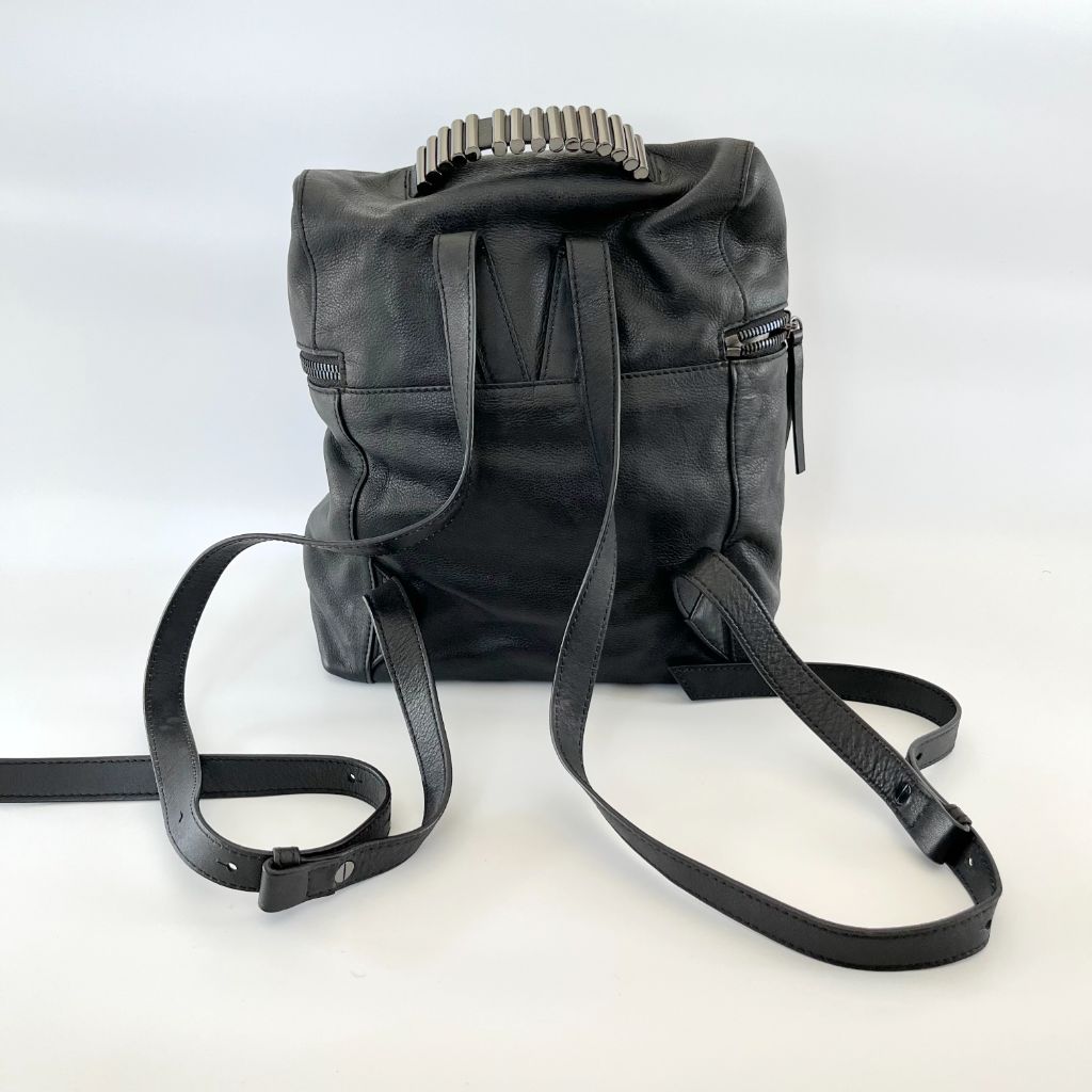 Alexander McQueen Black Leather Backpack - BOPF | Business of Preloved Fashion