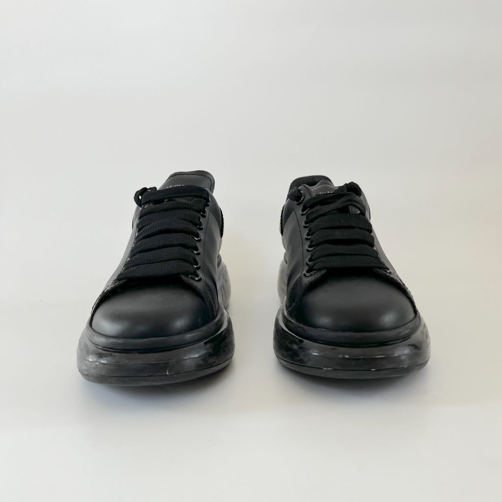 Alexander McQueen Oversized leather black sneakers, 38.5 - BOPF | Business of Preloved Fashion Alexander McQueen Oversized leather black sneakers, 38.5 - BOPF | Business of Preloved Fashion