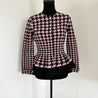 Alexander McQueen Pink and Black Houndstooth Print Knit Top - BOPF | Business of Preloved Fashion