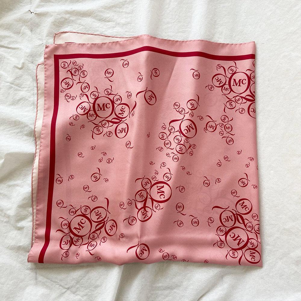 Alexander McQueen pink printed silk scarf - BOPF | Business of Preloved Fashion
