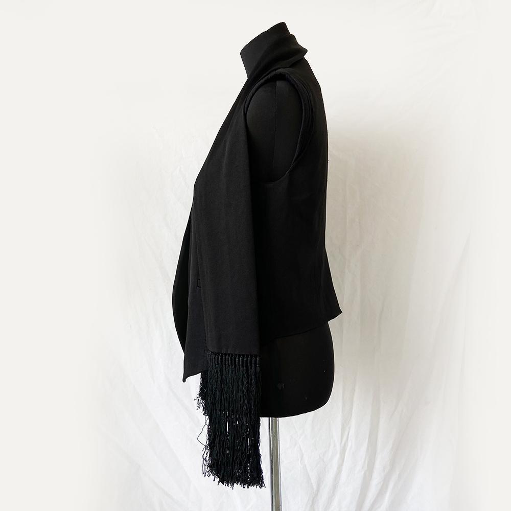 Alexander Wang black vest with tassel detail - BOPF | Business of Preloved Fashion