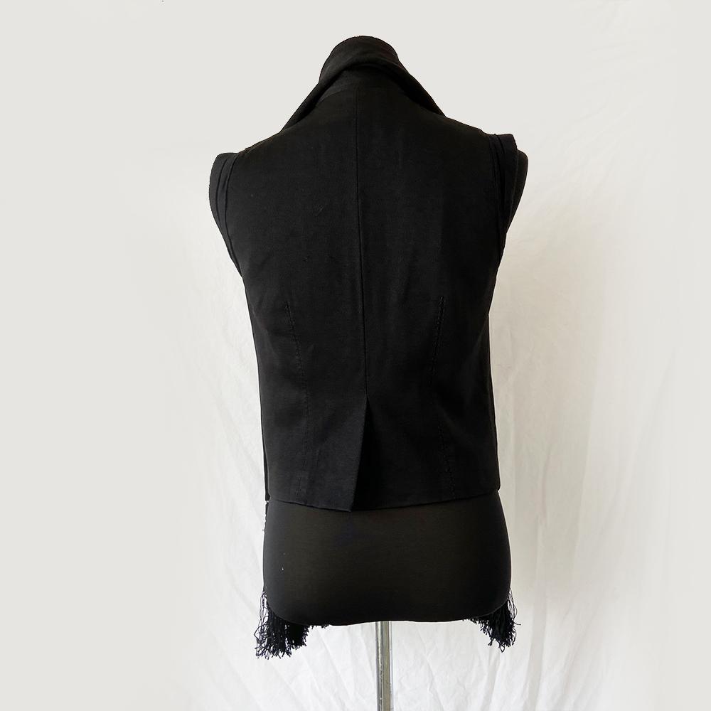 Alexander Wang black vest with tassel detail - BOPF | Business of Preloved Fashion