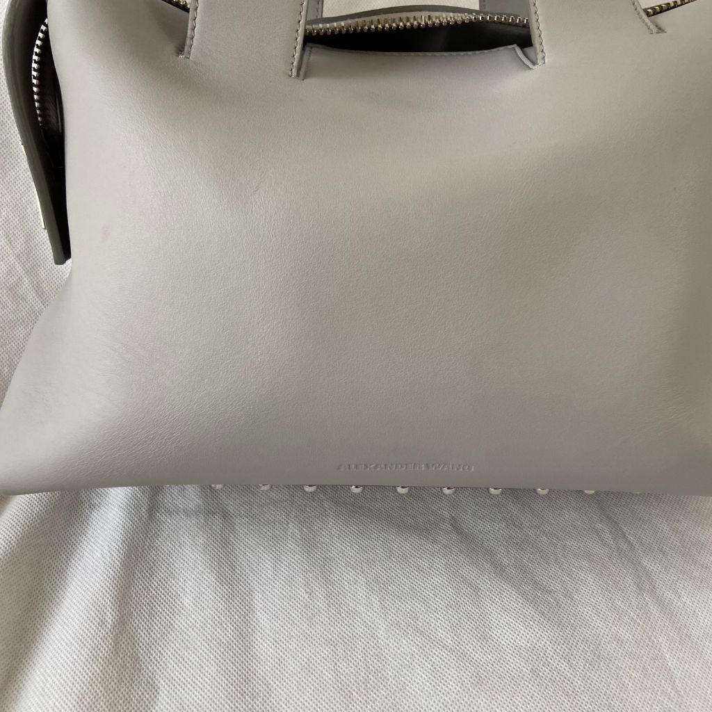 Alexander Wang Grey Smooth Leather Top Handle Bag - BOPF | Business of Preloved Fashion