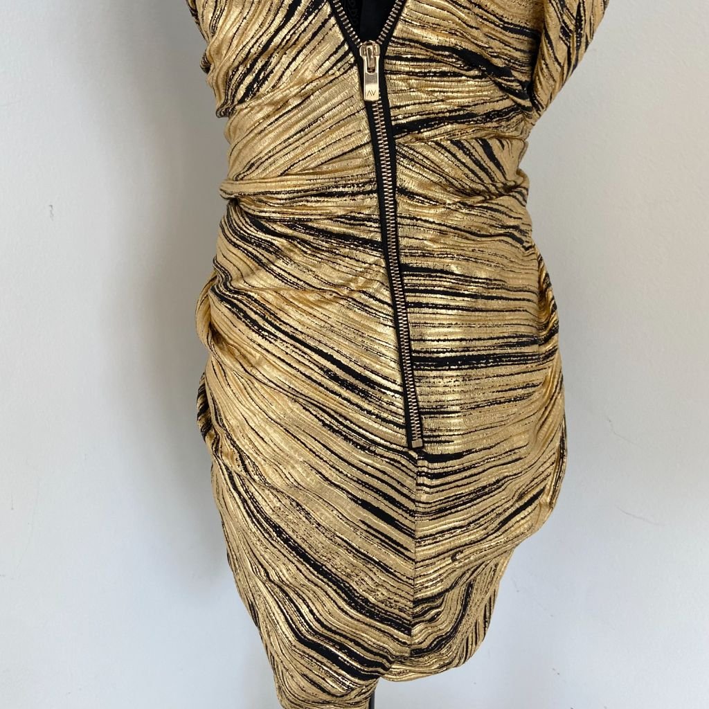 Alexandre Vauthier gold with black tube dress - BOPF | Business of Preloved Fashion Alexandre Vauthier gold with black tube dress - BOPF | Business of Preloved Fashion