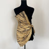 Alexandre Vauthier gold with black tube dress - BOPF | Business of Preloved Fashion