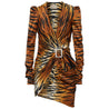 Alexandre Vauthier Tiger Print Silk Blend Mini Dress - BOPF | Business of Preloved Fashion