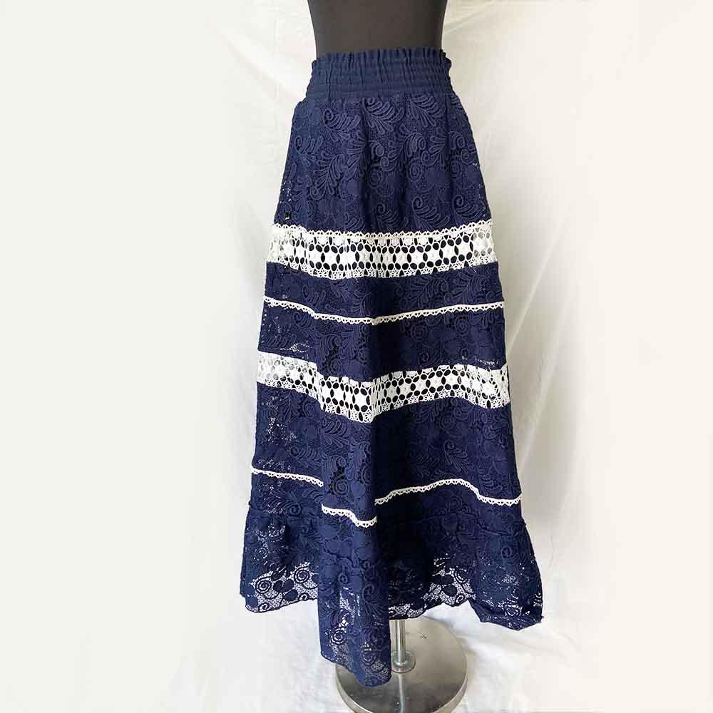 Embroidered skirt maxi hotsell