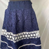 Alexis Blue and White Embroidered Maxi Skirt - BOPF | Business of Preloved Fashion