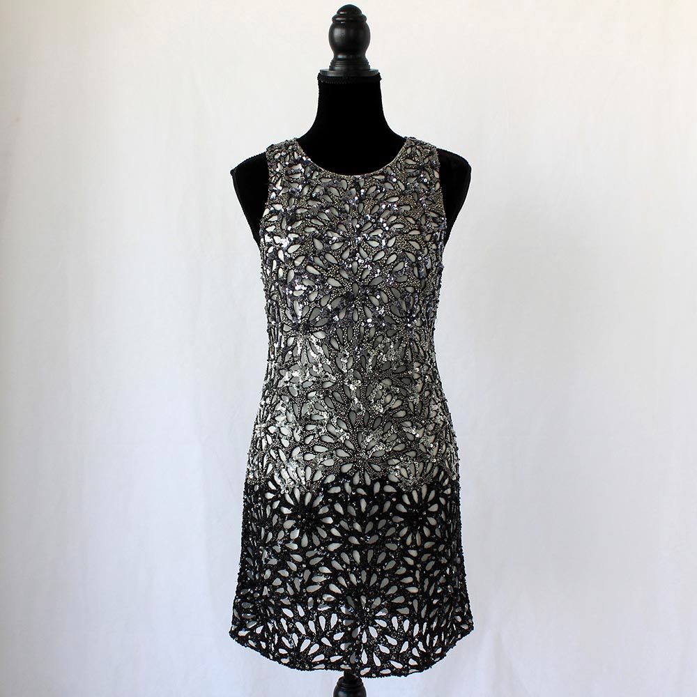 Alice+Olivia Sequin Embroidered Dress - BOPF