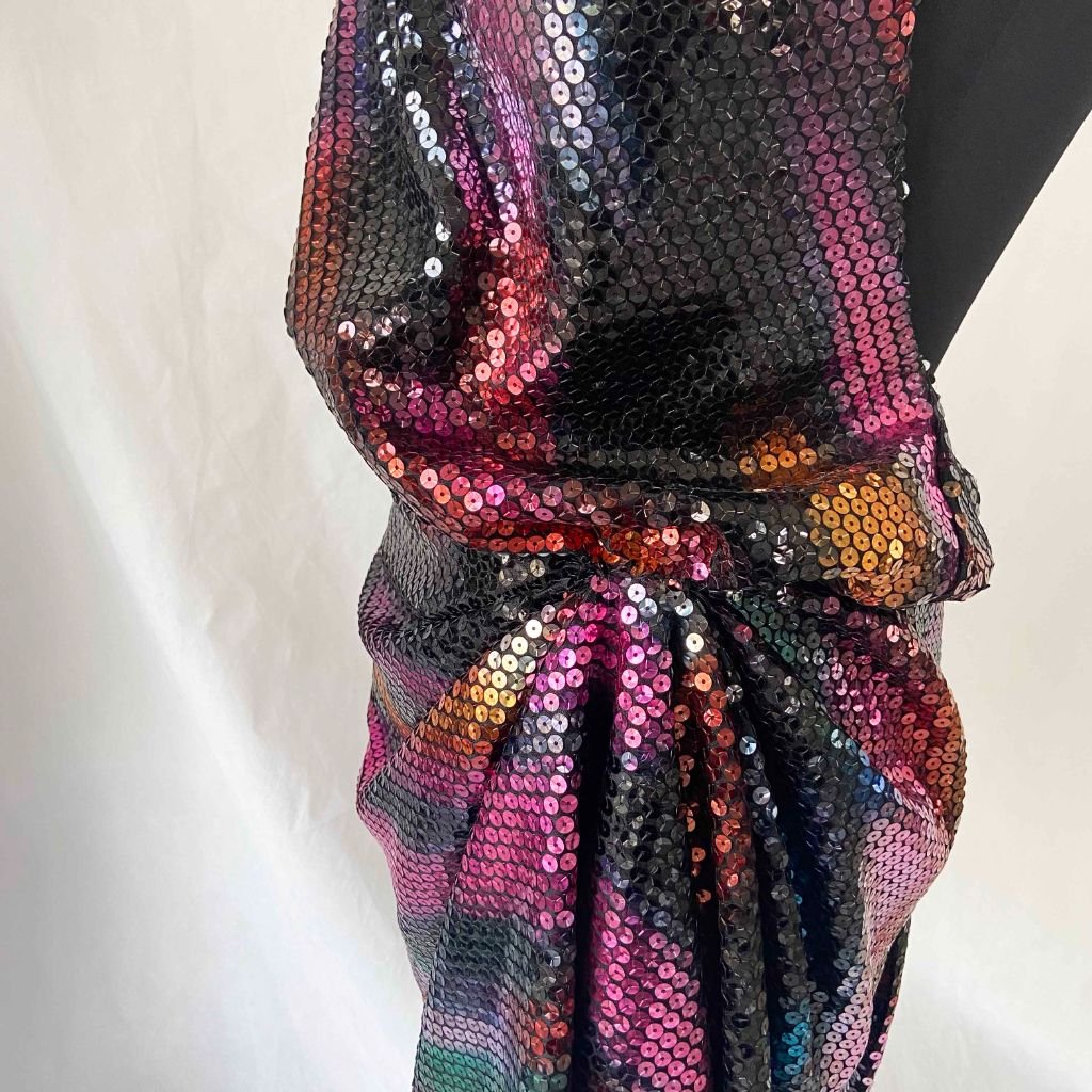 Attico Sequined Chiffon Halterneck Mini Dress - BOPF | Business of Preloved Fashion