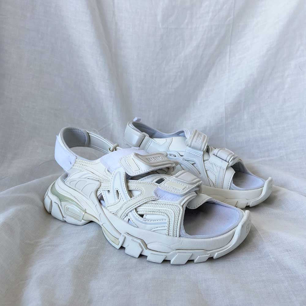 Balenciaga discount sandals white