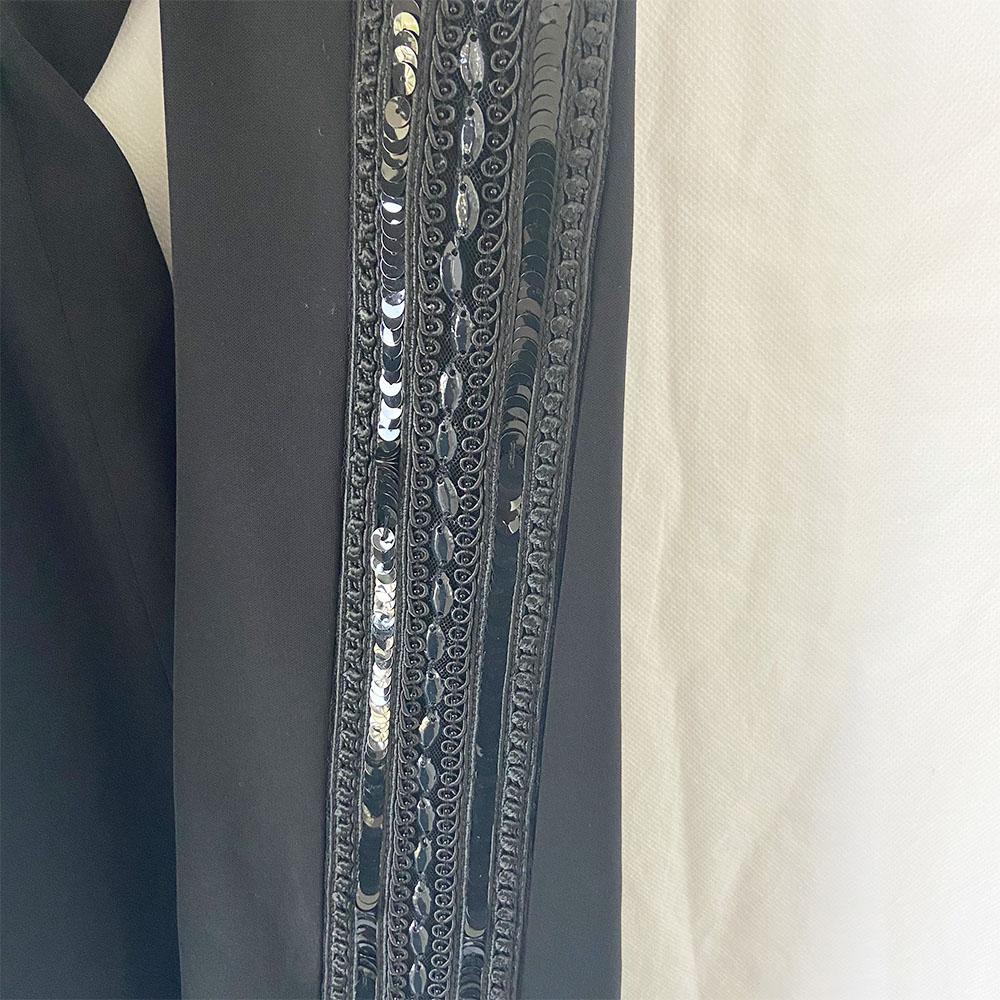 Badgley Mischka Black trouser with Sequin Detail - BOPF | Business of Preloved Fashion