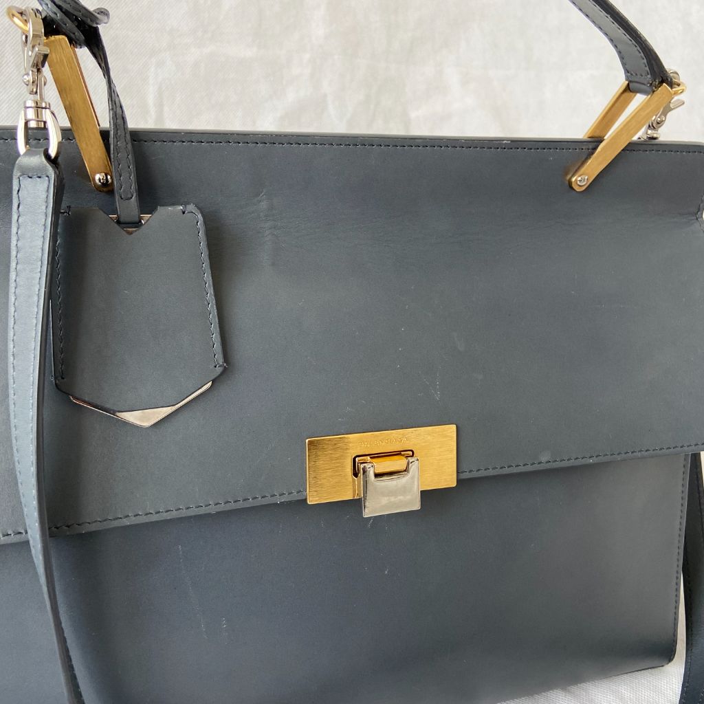 Balenciaga Le Dix Cartable Top Handle Leather Bag - BOPF | Business of Preloved Fashion