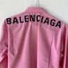 Balenciaga Pink Logo Cotton-poplin Shirt - BOPF | Business of Preloved Fashion