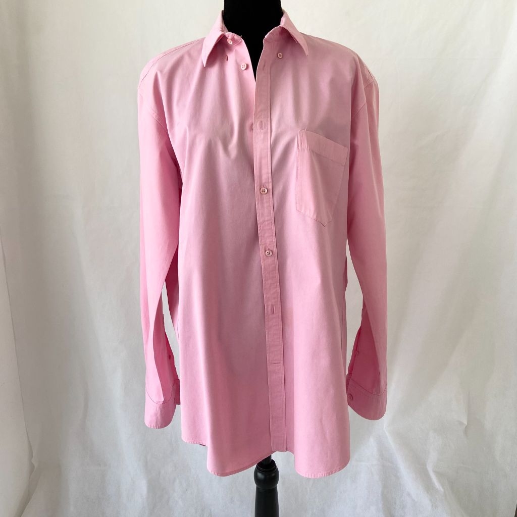 open lace back dress Balenciaga Pink Logo Cotton-poplin Shirt - BOPF