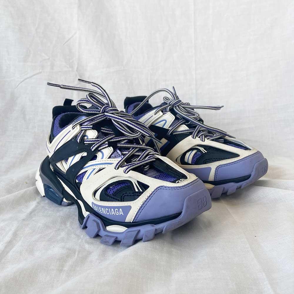 Balenciaga Purple and White Track Sneakers, 36 - BOPF | Business of Preloved Fashion