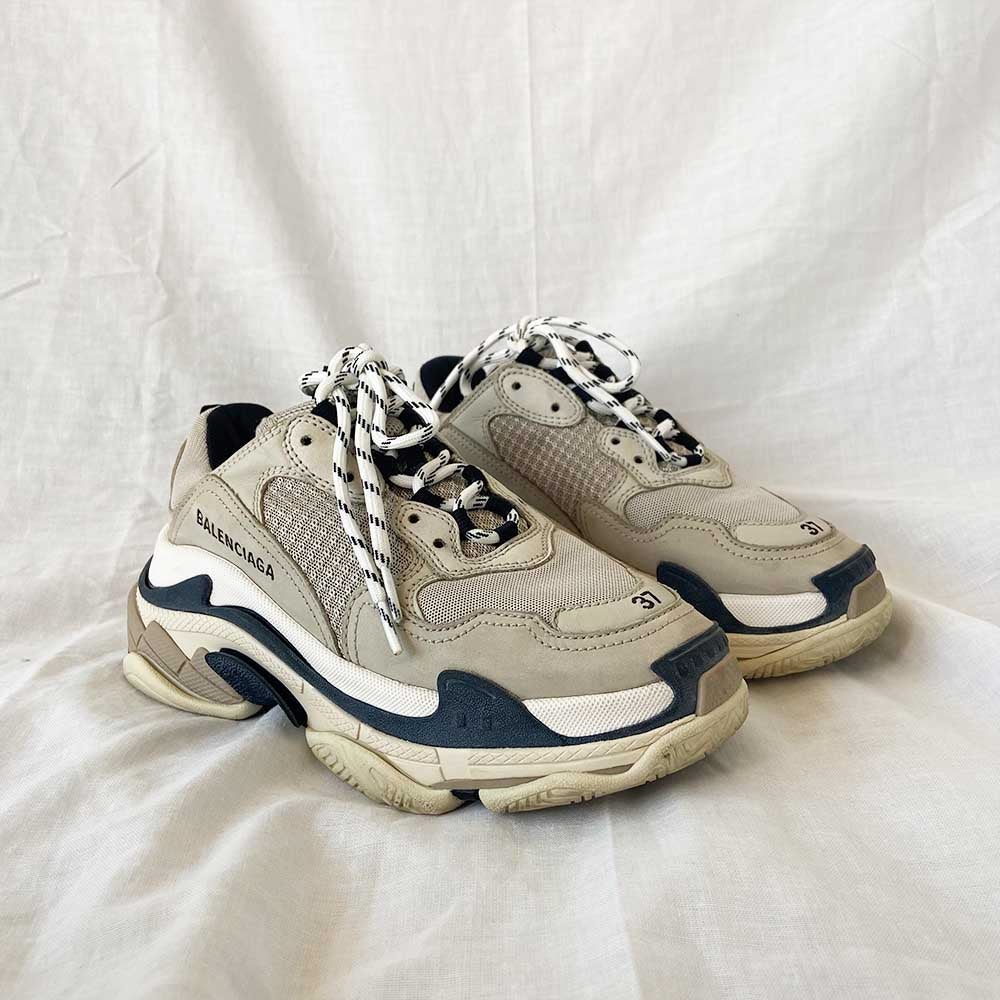 Balenciaga Triple S Beige Sneakers, 37 - BOPF | Business of Preloved Fashion