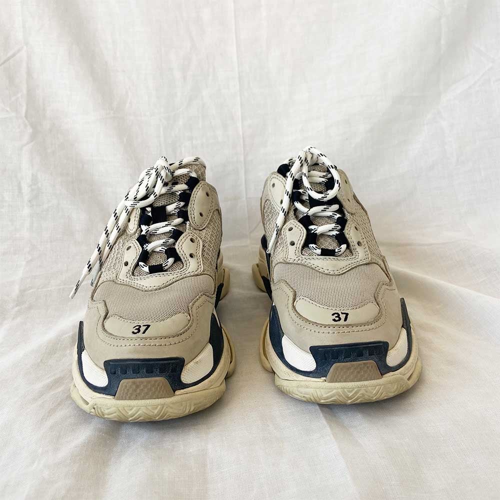 Balenciaga Triple S Beige Sneakers, 37 - BOPF | Business of Preloved Fashion
