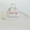 Balenciaga White Mini Ville Bag with Red Logo - BOPF | Business of Preloved Fashion