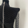 Balmain Draped crepe and polka-dot flocked tulle mini dress - BOPF | Business of Preloved Fashion