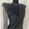 Balmain Draped crepe and polka-dot flocked tulle mini dress - BOPF | Business of Preloved Fashion