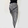 Balmain ring detail striped asymmetric skirt - BOPF | Business of Preloved Fashion