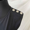 Balmain Sleeveless Top with Buttons on Shoulder - BOPF | Business of Preloved Fashion