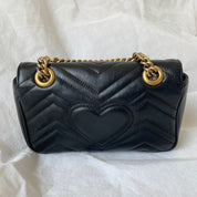 Black Gucci Gucci black mini marmont bag with gold hardware, Medium - BOPF | Business of Preloved Fashion