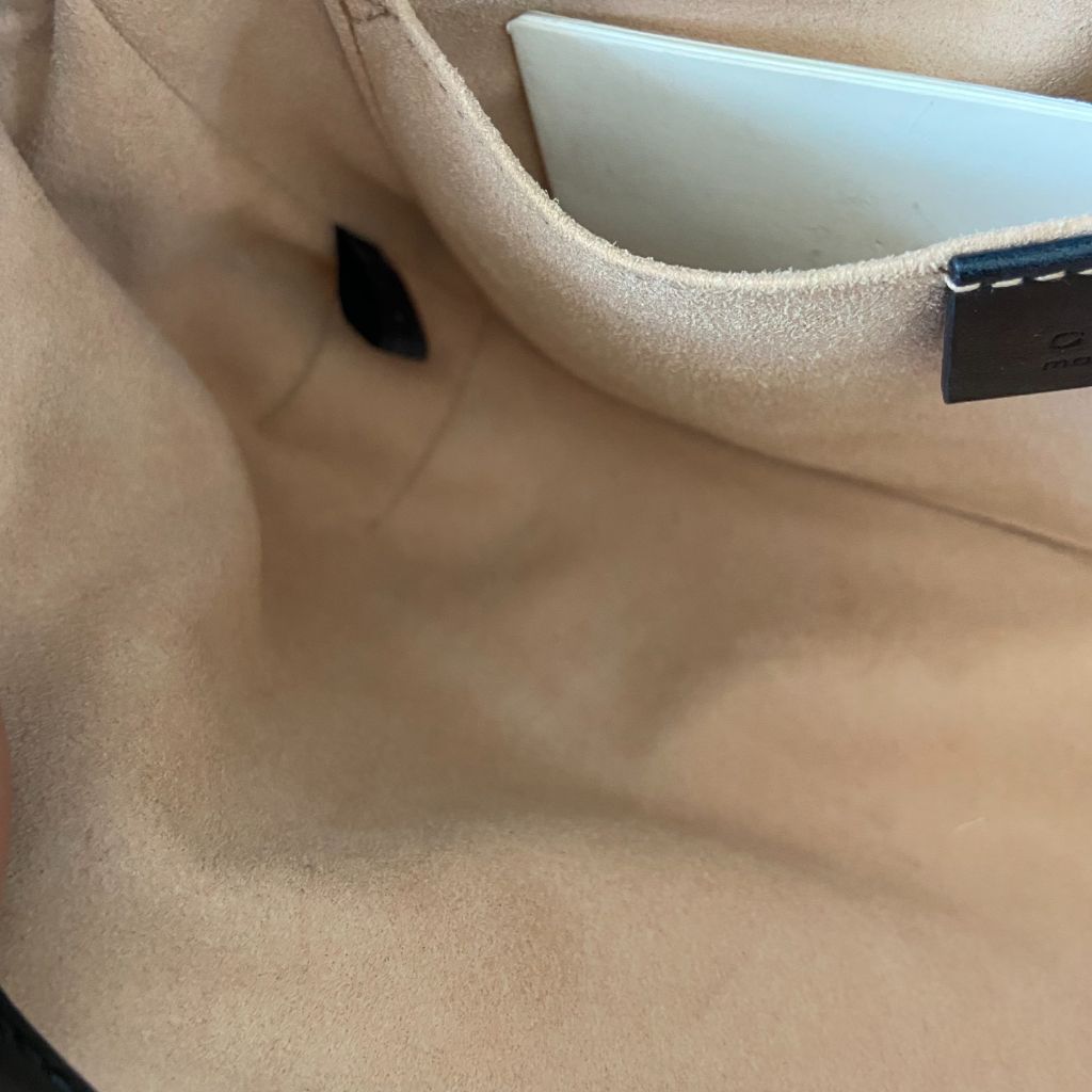 Black Gucci Gucci black mini marmont bag with gold hardware, Medium - BOPF | Business of Preloved Fashion